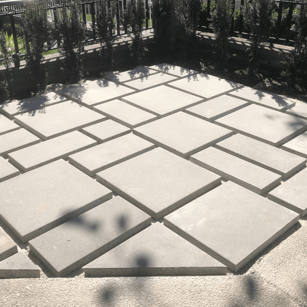 Paver patio installation